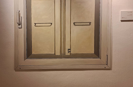 חלון ממ"ד בהגושרים -אקריליק על לוח mdf